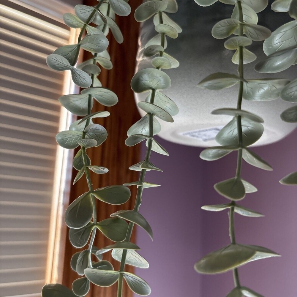 IIKEA Artificial Hanging Eucalyptus Fake Potted Plant FEJKA NEW 3.5" POT 23" - Picture 7 of 7